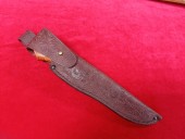 Нож "Сталкер" (сталь клинка - нержавеющий ламинат:46Х13+AISI 304+Никель+ режущая кромка - Р6М5; больстер - Нейзильбер, рукоять - стабилизированный кап клёна, мозаичный пин) 