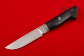 Нож Сталкер (сталь 95Х18, литье мельхиор, рукоять чёрный граб)