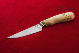 Нож кухонный малый (Х12МФ, карельская берёза)