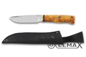 Нож Турист (высококачественная сталь ATS-34, стабилизированная карельская берёза)