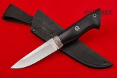 Нож Засапожный (95Х18, мельхиор чёрный граб)
