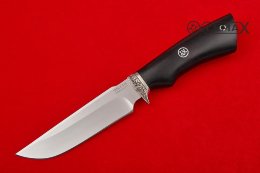 Нож Турист - 2 (95Х18, мельхиор, чёрный граб)