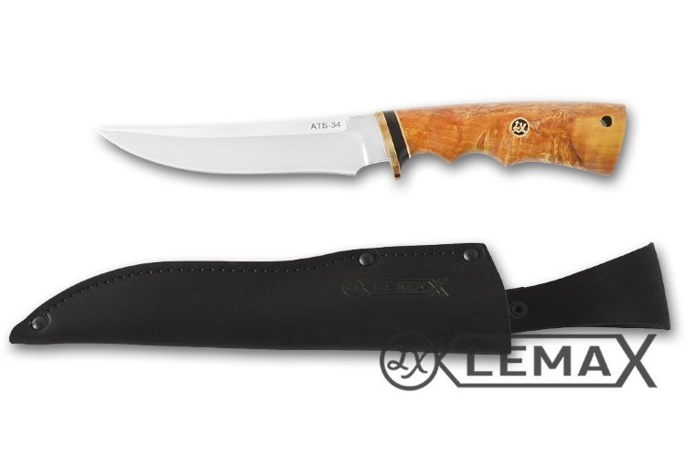 Нож Универсал-1 (ATS-34, стабилизированная карельская берёза)