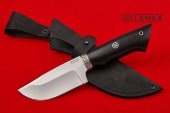 Skinning knife (95X18, cast Nickel silver, black hornbeam)
