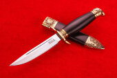 Security officer knife (Knife, Victory) (95X18, brass casting, ebony)  