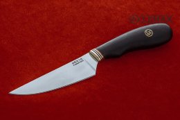 Нож Кухонный малый 95Х18, чёрный граб