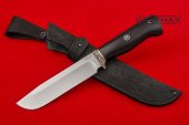 Нож Боец (сталь 95Х18,  мельхиор, рукоять чёрный граб)
