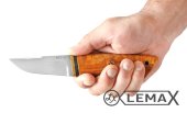 Нож Засапожный малый (клинок из стали ATS-34 , стабилизированная карельская берёза)