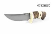 Нож Универсал-1 (клинок из стали ATS-34, клык моржа, стабилизированная карельская берёза, рог лося)