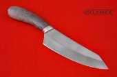 Нож Кухонный средний (тигельный сплав, стабилизированная карельская берёза)