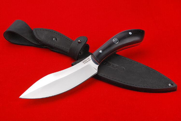 Canadian knife (95x18, black hornbeam handle)