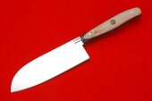 Нож Шеф-2 (Х12МФ, карельская береза, цельнометаллический, фибра) 