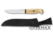 Нож скандинавский 2 изготовлен из высококачественной стали Х12МФ, рукоять карельская берёза