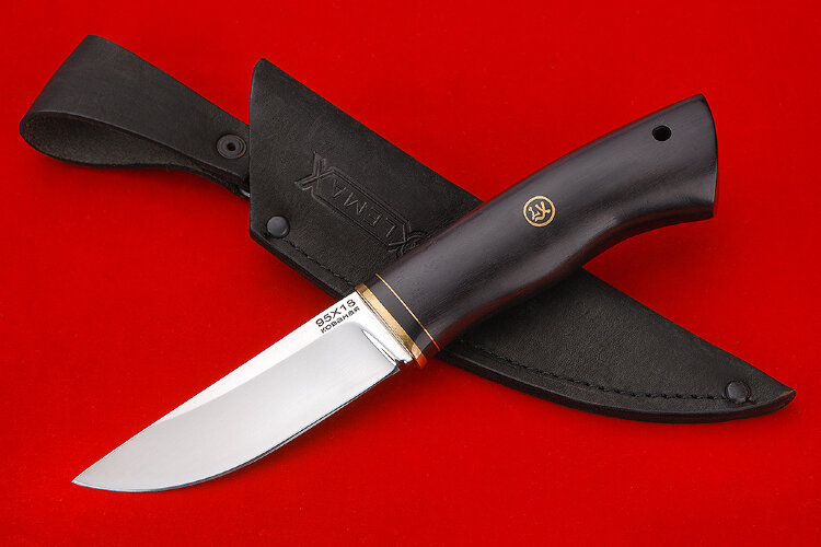Нож Томск из  95Х18, чёрный граб. 