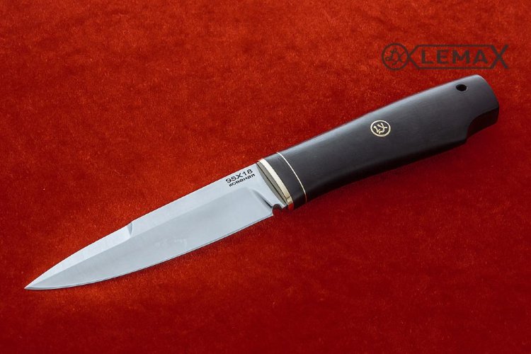 Нож Игла (95Х18, чёрный граб)