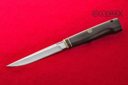 Нож Финский из 95Х18 кованая, чёрный граб