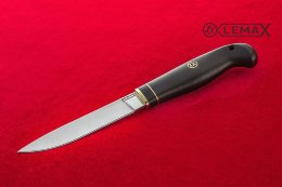 Нож Финский - 2 из 95Х18 кованая, чёрный граб