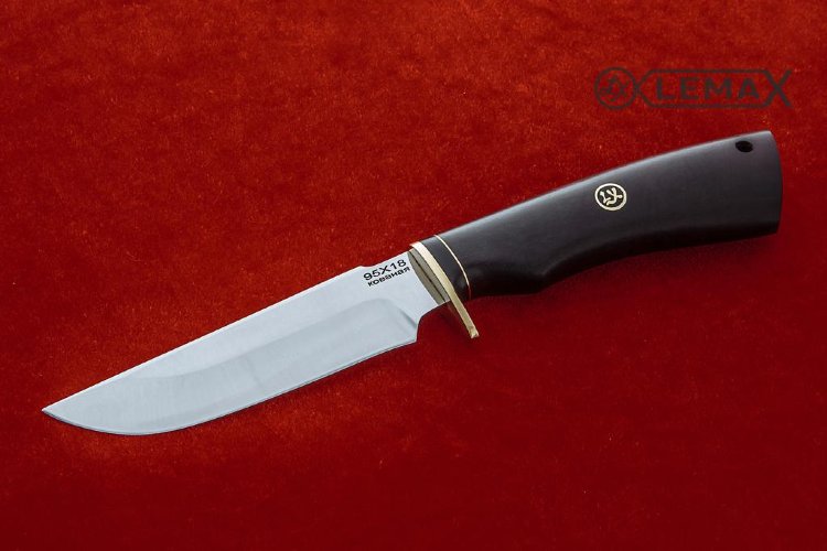 Нож Турист  2 из 95Х18, чёрный граб