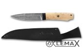 A Needle knife (Damascus, Karelian birch)
