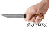 Finnish knife (Damascus, Karelian birch)