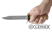 Нож Разведчика из дамаска - это высококачественный нож с лезвием из многослойной стали, рукоять дерево карельская берёза.