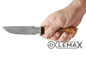 Нож Турист  2 дамаск, карельская берёза. Этот нож - идеальный выбор для туристов, путешественников и любителей природы, которые нуждаются в надежном и многофункциональном инструменте на природе