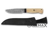 Нож Турист  - это очаровательный и элегантный нож, который отличается высокой функциональностью и красивым внешним видом, дамаск, рукоять карельская берёза