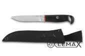 Нож Фин-2 - это высококачественный нож, изготовленный из прочной и устойчивой к износу стали NIOLOX, рукоять чёрный граб