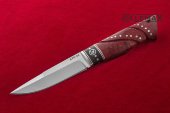 Нож Засапожный - 3 (сталь ATS-34, рукоять стабилизированная карельская берёза)