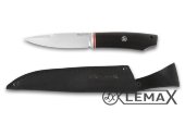 Нож Игла - это высококачественный нож, изготовленный из прочной и устойчивой к износу стали NIOLOX, рукоять чёрный граб