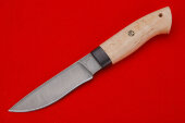 Knife Tundra (Damascus, Karelian birch) 