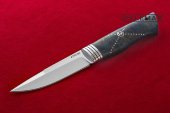 Нож Засапожный - 1 (сталь ATS-34, рукоять стабилизированная карельская берёза)